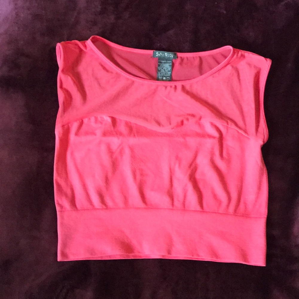 Soft pink crop top